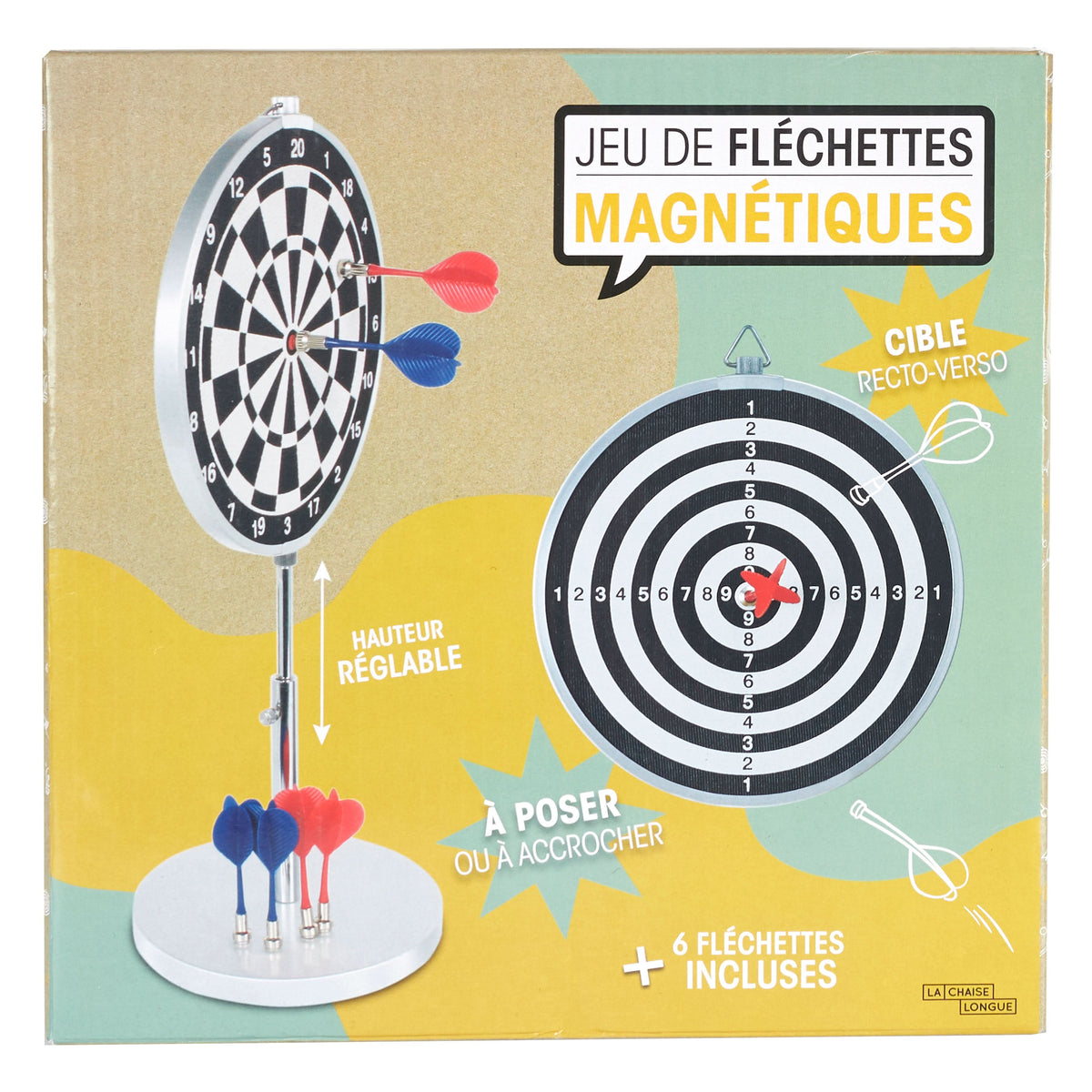 JEU DE FLECHETTES MAGNETIQUES DE BUREAU