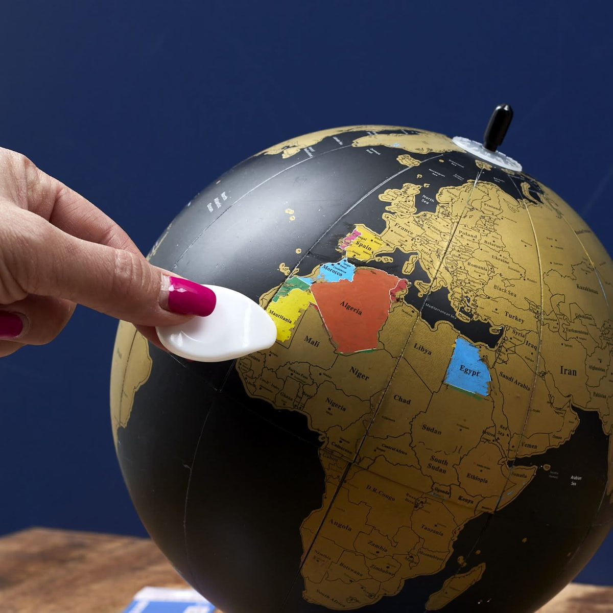GLOBE À GRATTER