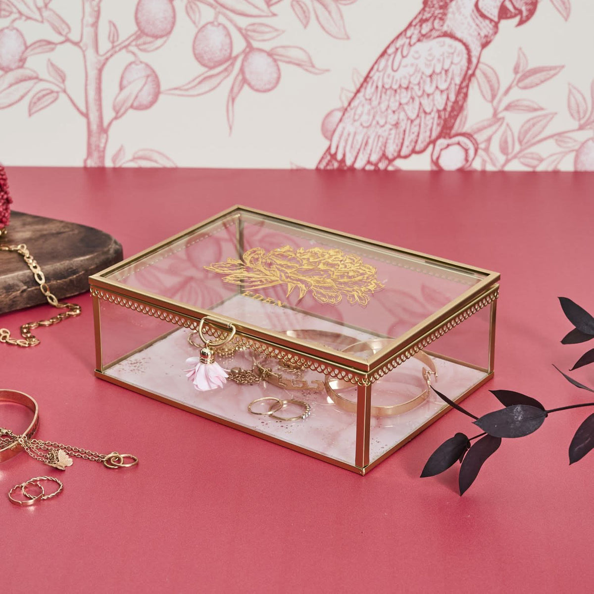 COFFRET A BIJOUX EFFET MARBRE JARDIN D’EDEN