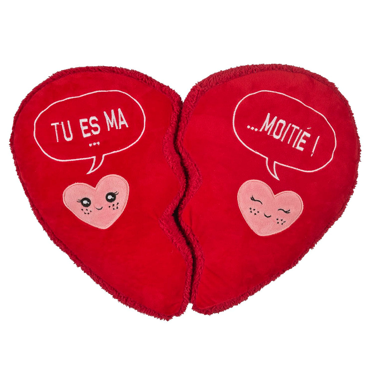 COUSSIN COEUR AIMANTE TU ES MA MOITIE