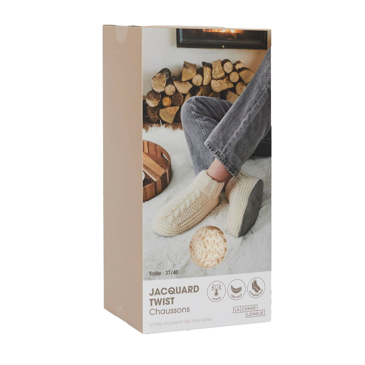CHAUSSONS CHAUSSETTES JACQUARD COSY TIME