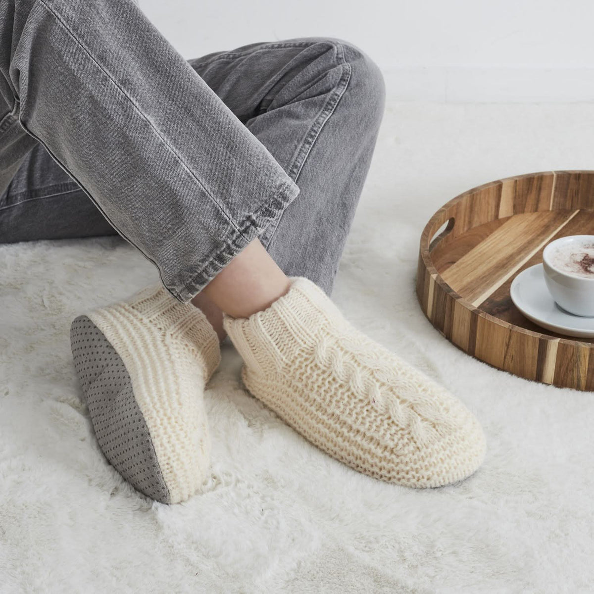 CHAUSSONS CHAUSSETTES JACQUARD COSY TIME