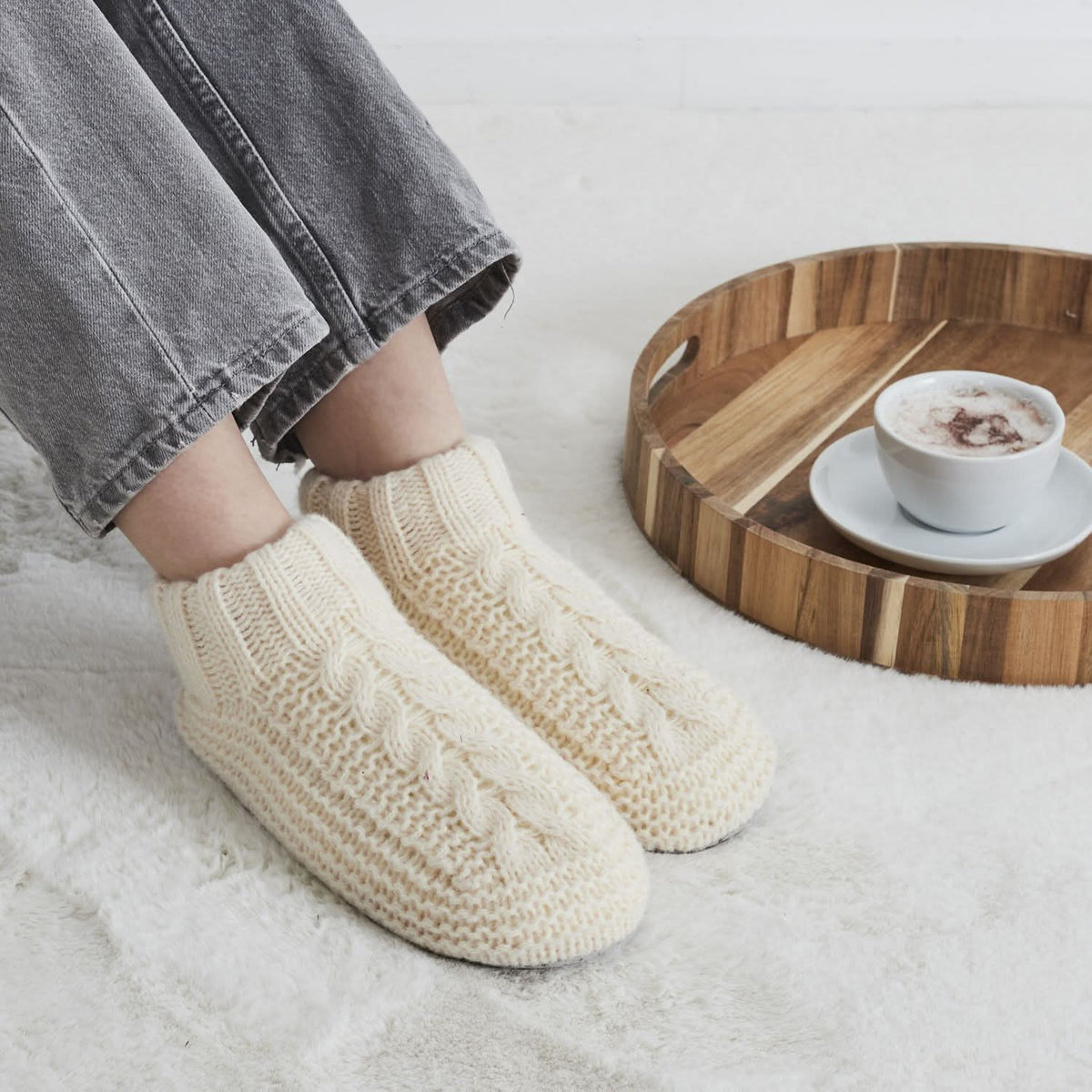 CHAUSSONS CHAUSSETTES JACQUARD COSY TIME