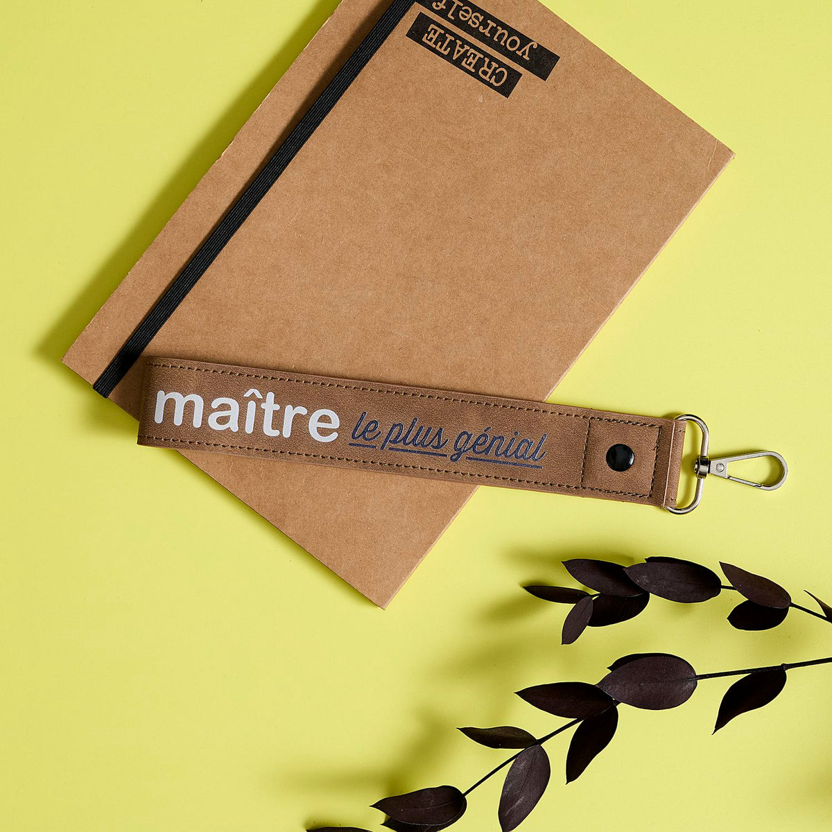 PORTE CLE MERCI MAITRE