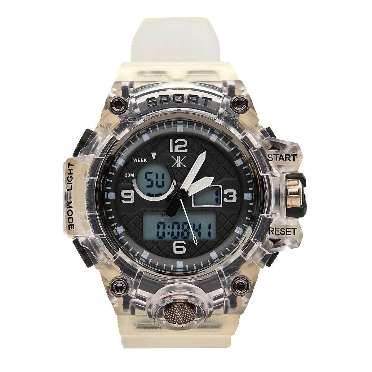 MONTRE HOMME TRANSPARENTE