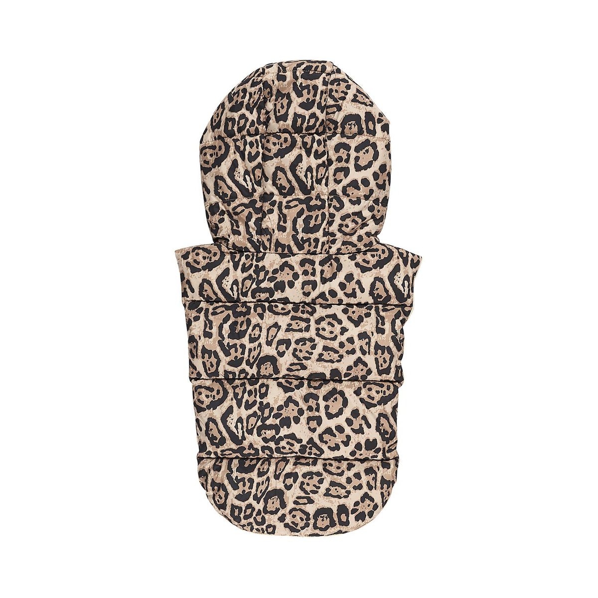CAPUCHE DOUDOUNE REVERSIBLE LEOPARD
