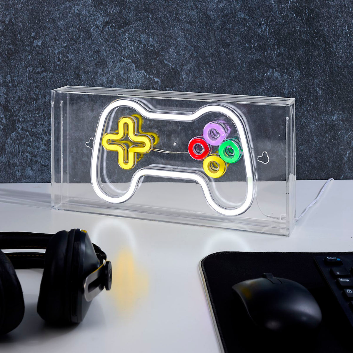 LAMPE EFFET NEON MANETTE
