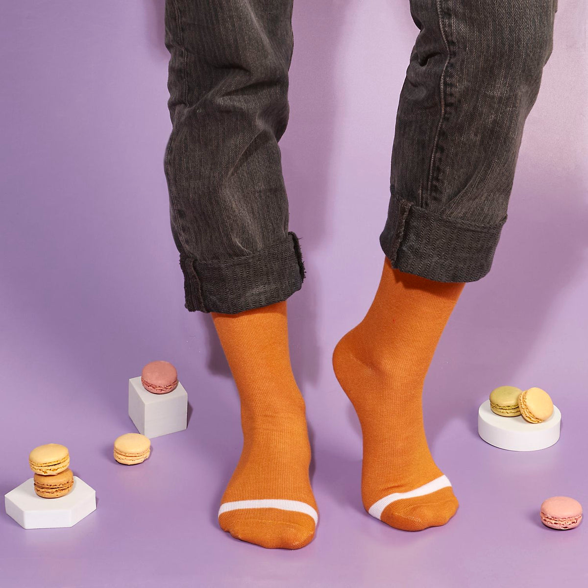 COFFRET DE 6 PAIRES DE CHAUSSETTES MACARON