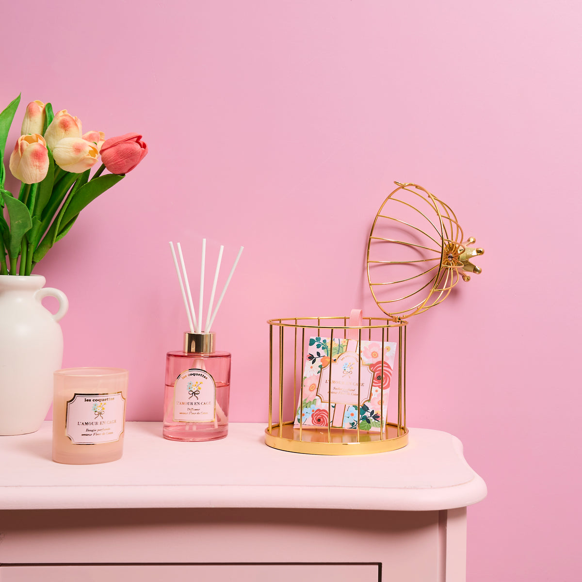 COFFRET SENTEUR AMOUR EN CAGE LES COQUETTES