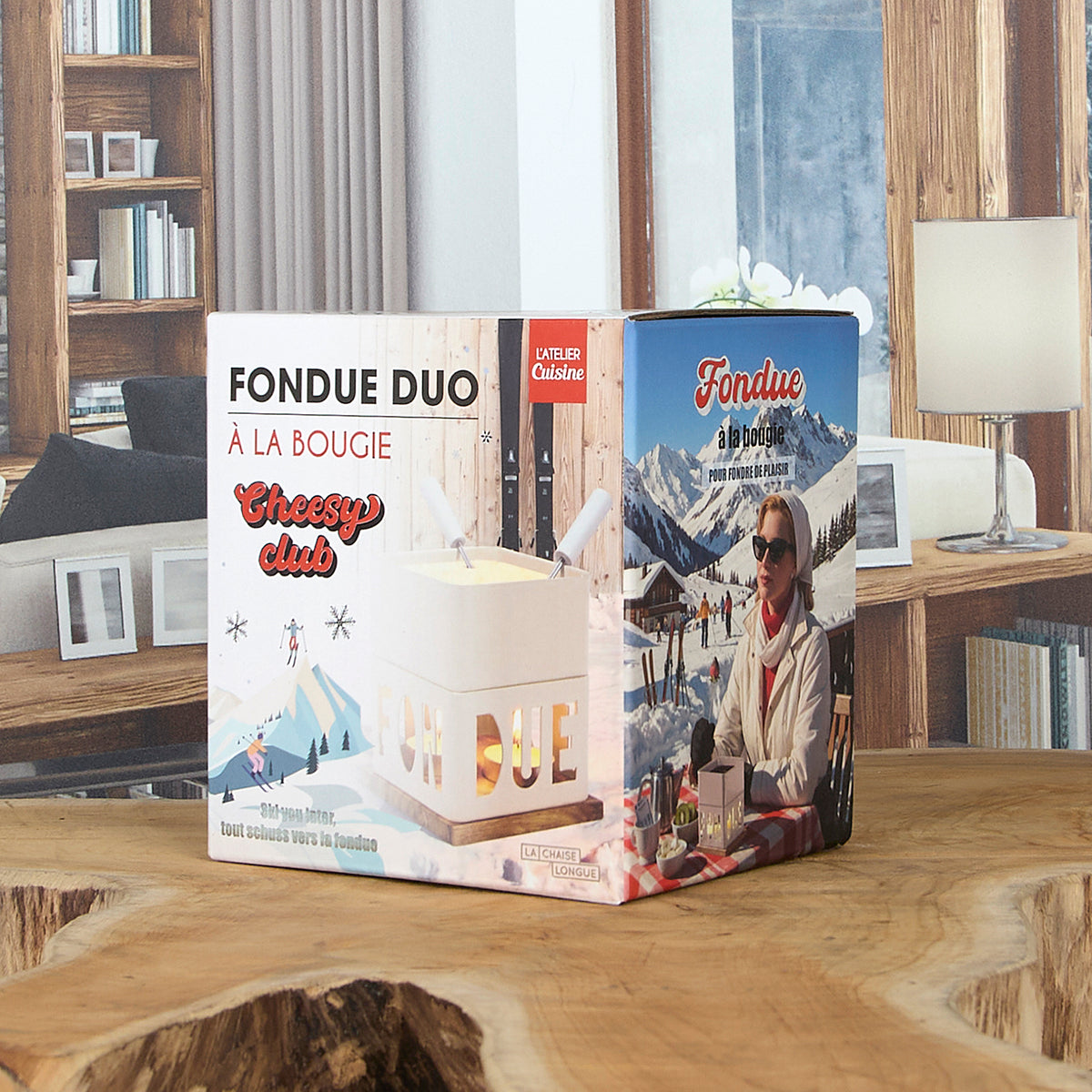 FONDUE A LA BOUGIE DUO CHEESY CLUB IVOIRE