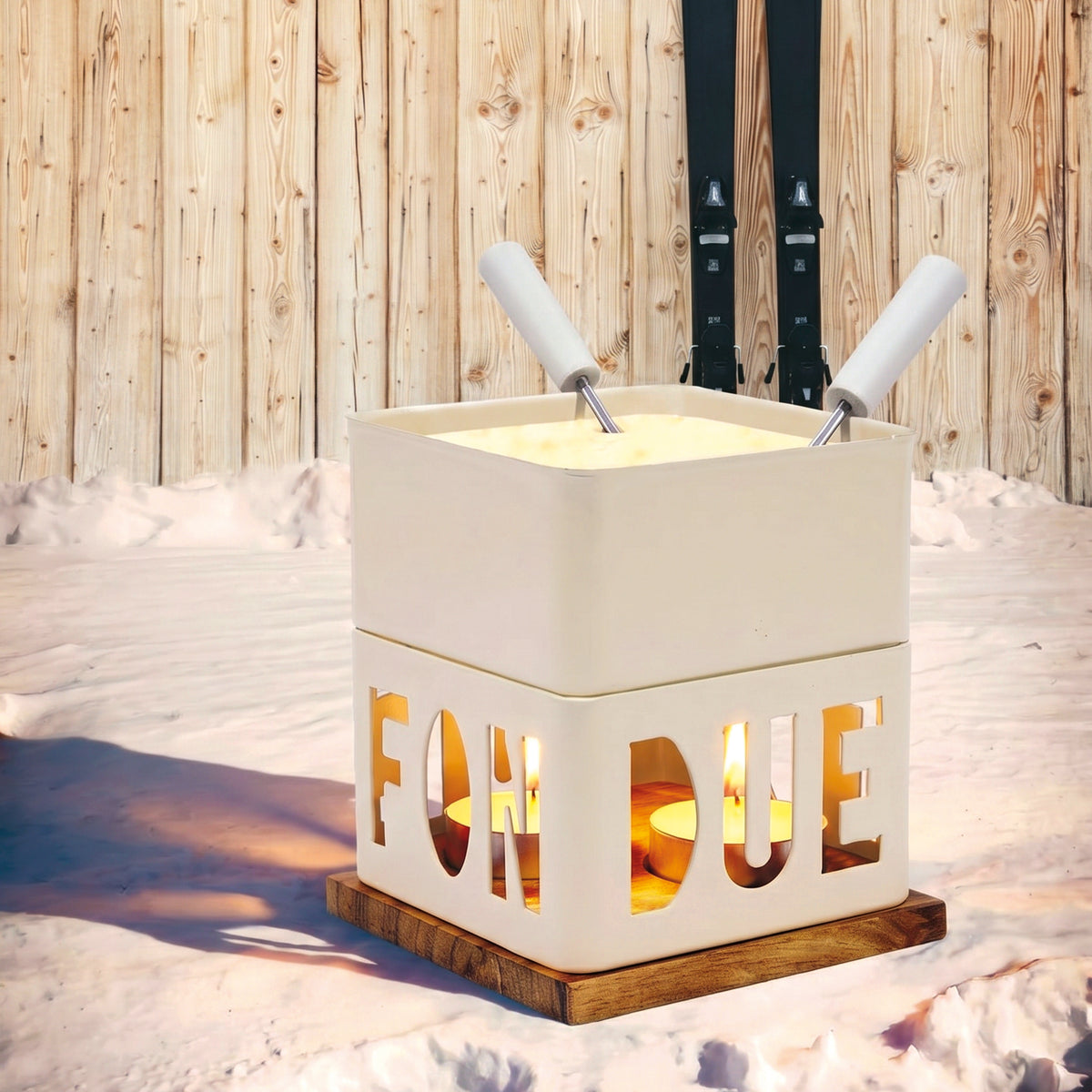 FONDUE A LA BOUGIE DUO CHEESY CLUB IVOIRE