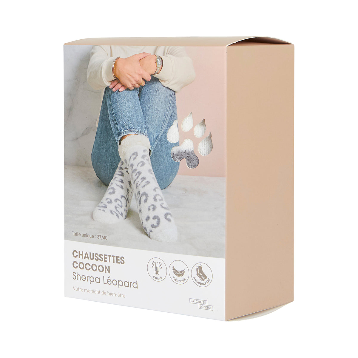 CHAUSSETTES COCOON SHERPA LEOPARD