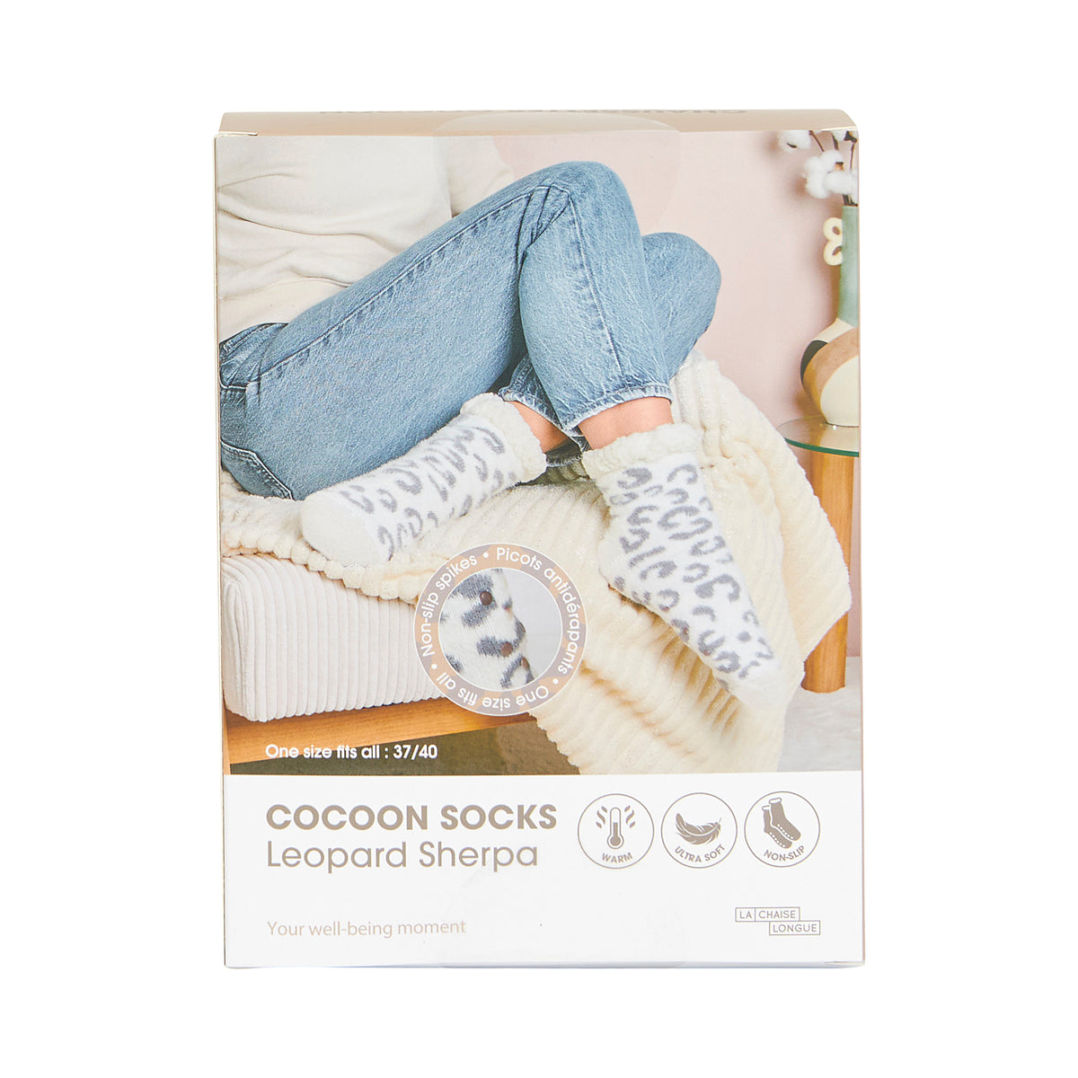 CHAUSSETTES COCOON SHERPA LEOPARD