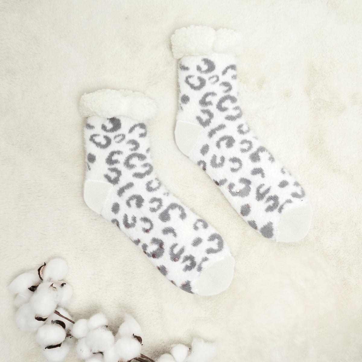 CHAUSSETTES COCOON SHERPA LEOPARD