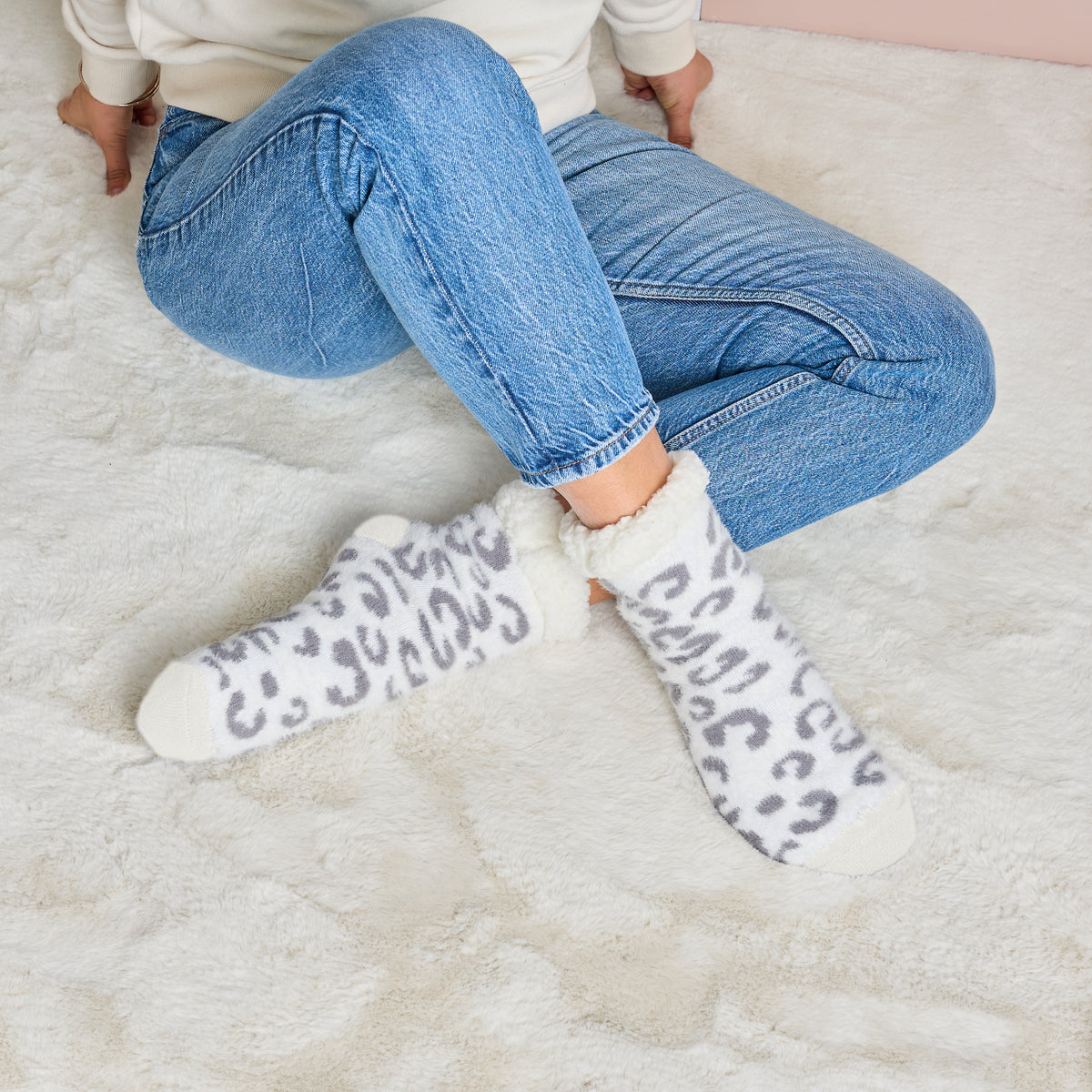 CHAUSSETTES COCOON SHERPA LEOPARD