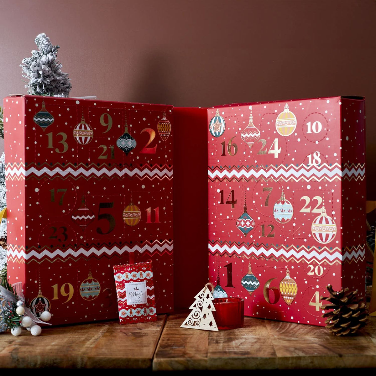 CALENDRIER DE L'AVENT BOUGIES ET SURPRISES NOEL TRADI