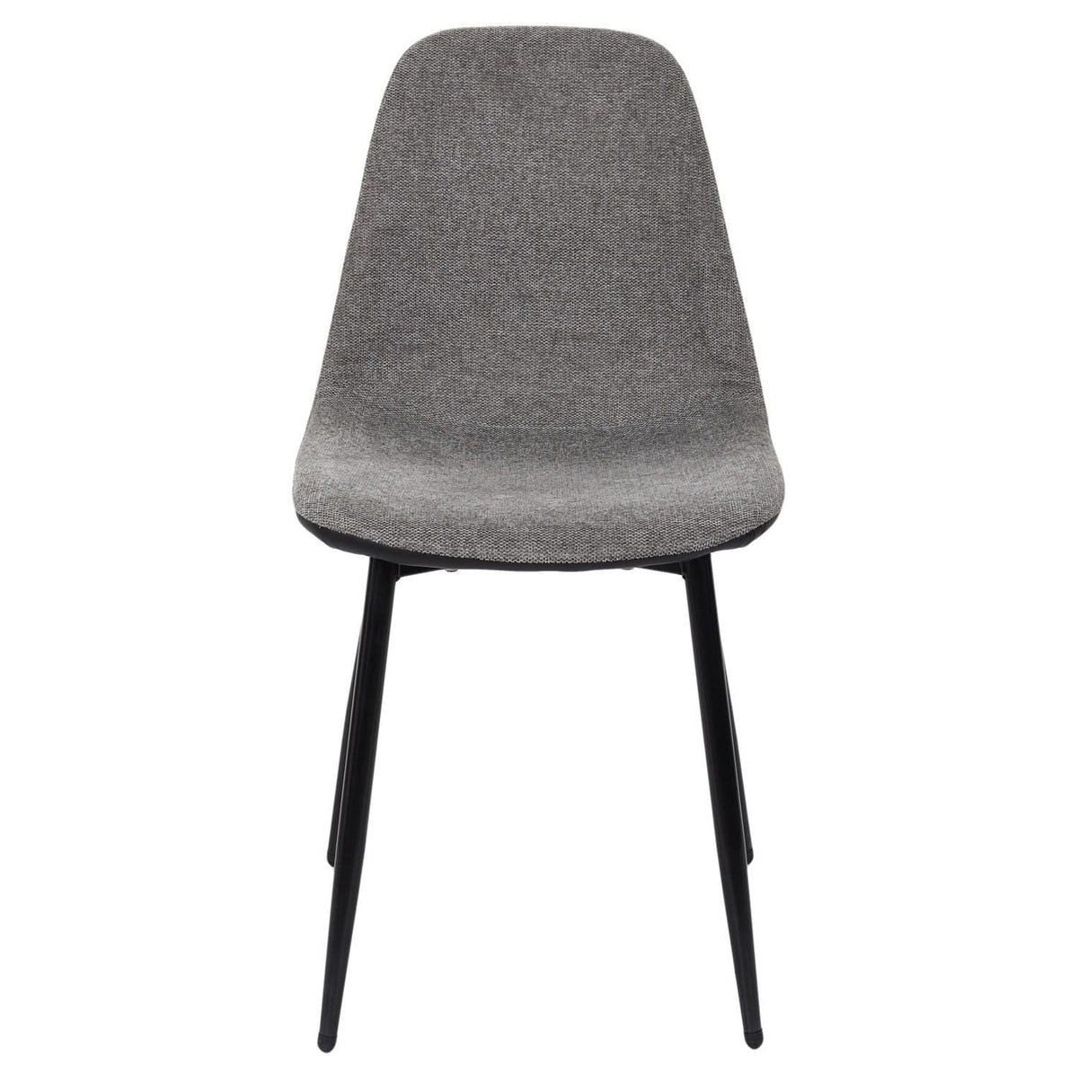 CHAISES MEMPHIS GRIS ET NOIR - Lot de 4
