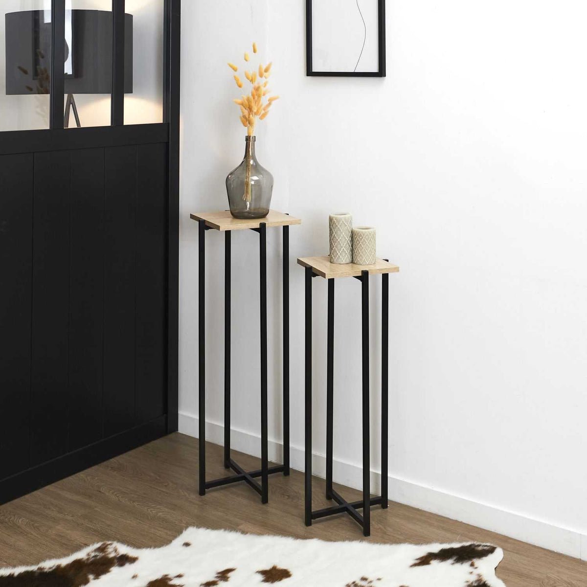 SELLETTE NOIR LOKA - LOT DE 2
