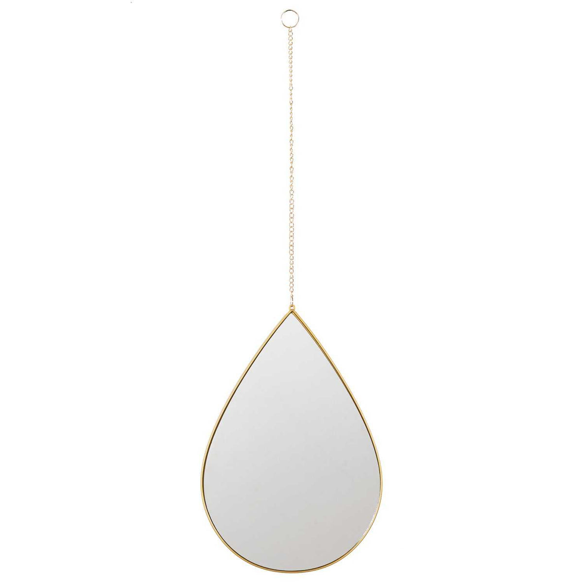 MIROIR DECO GOUTTE SUSPENDU DORE SIXTE - LOT DE 3