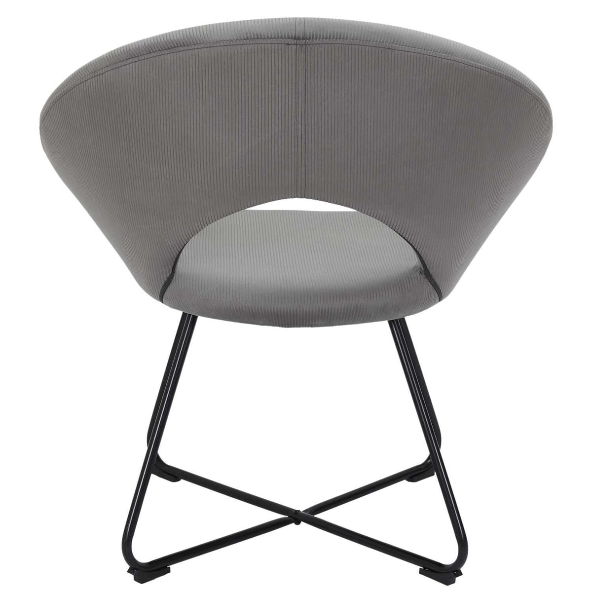 FAUTEUIL ROND VELOURS COTELE GIULIA GRIS