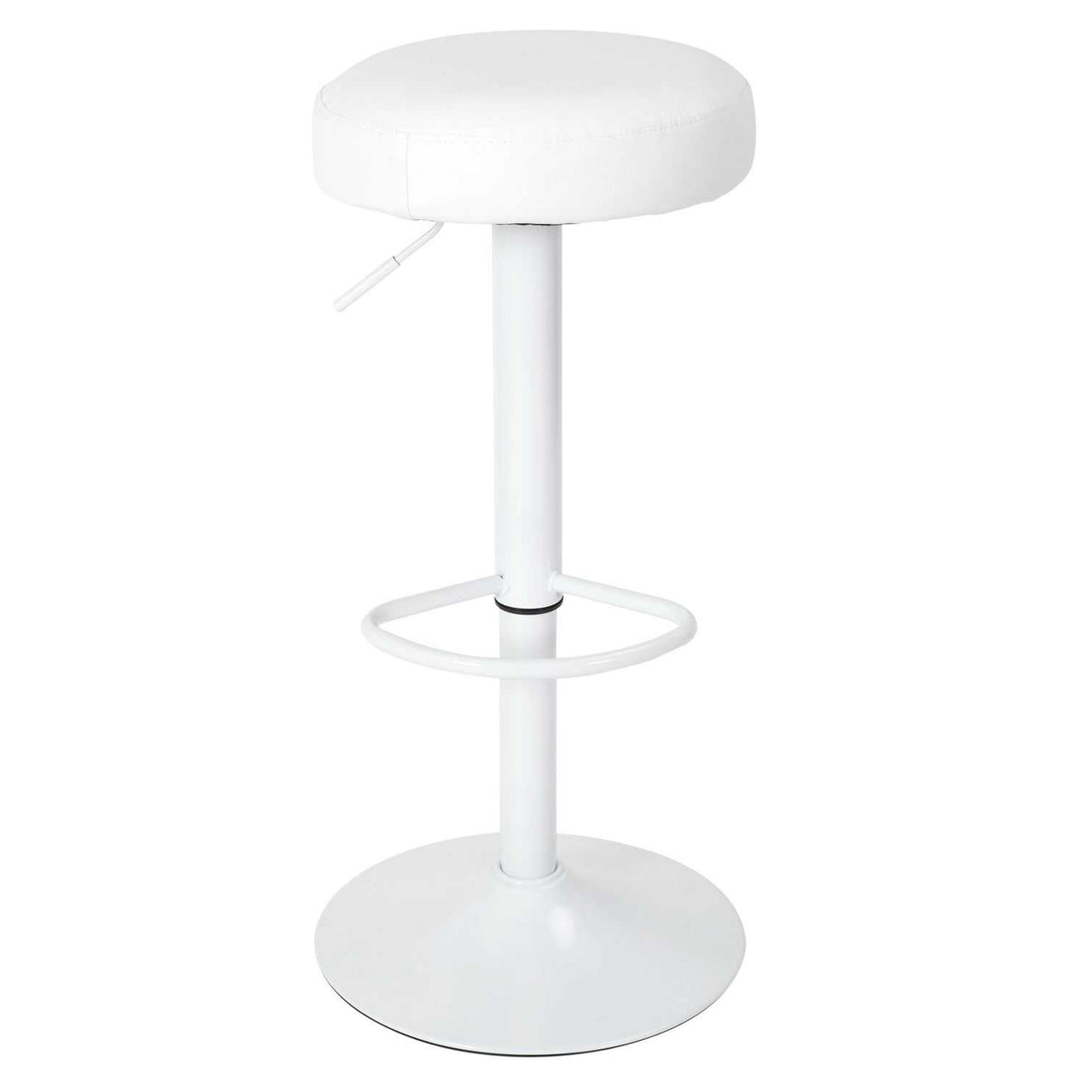 TABOURET DE BAR REGLABLE MUMFORD BLANC - LOT DE 2