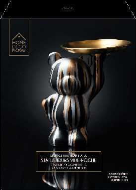 STATUE DECO NOIR VIDE POCHE