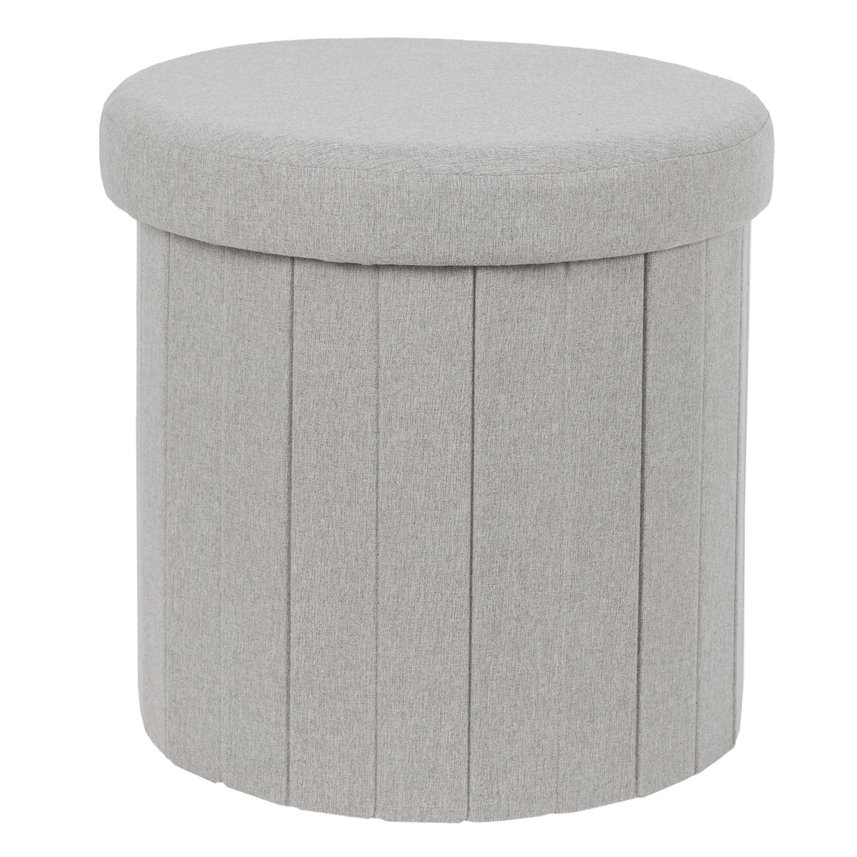 COFFRE POUF PLIABLE GRIS PILLS