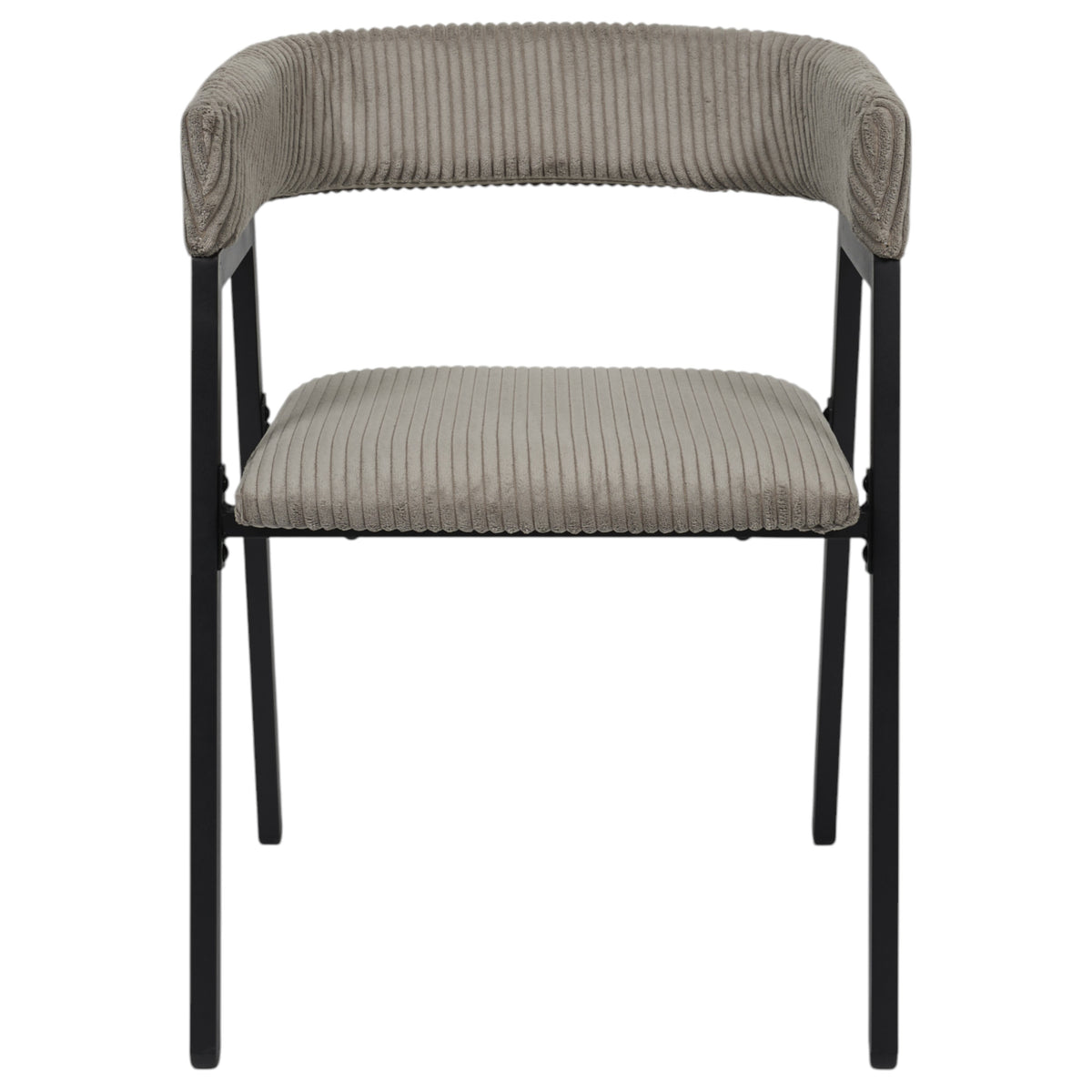 FAUTEUIL DESIGN COTELE SCOTT TAUPE - LOT DE 2