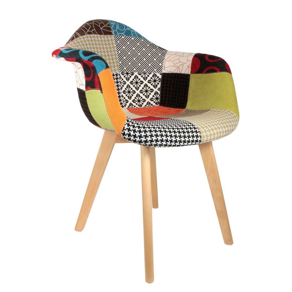 FAUTEUIL SCANDINAVE PATCHWORK