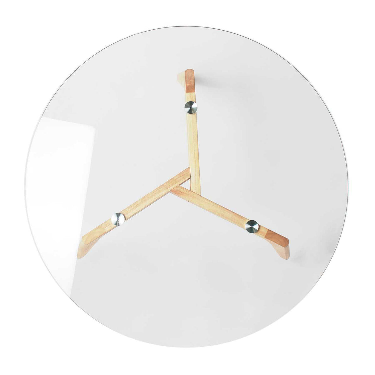 TABLE RONDE EN VERRE DIAM 80CM