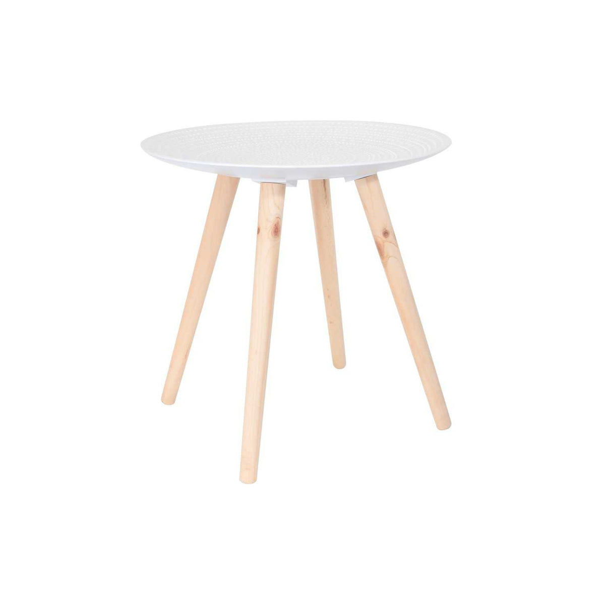 TABLE GIGOGNE RONDE RELIEF GOUTTELETTE - LOT DE 2