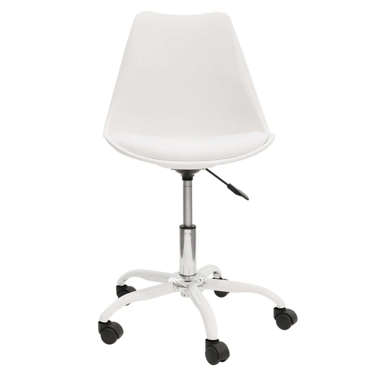 CHAISE A ROULETTES KIRUNA BLANC