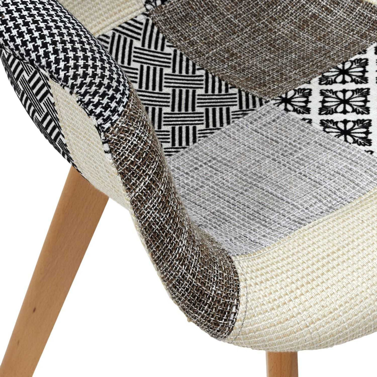 FAUTEUIL PATCHWORK GRIS