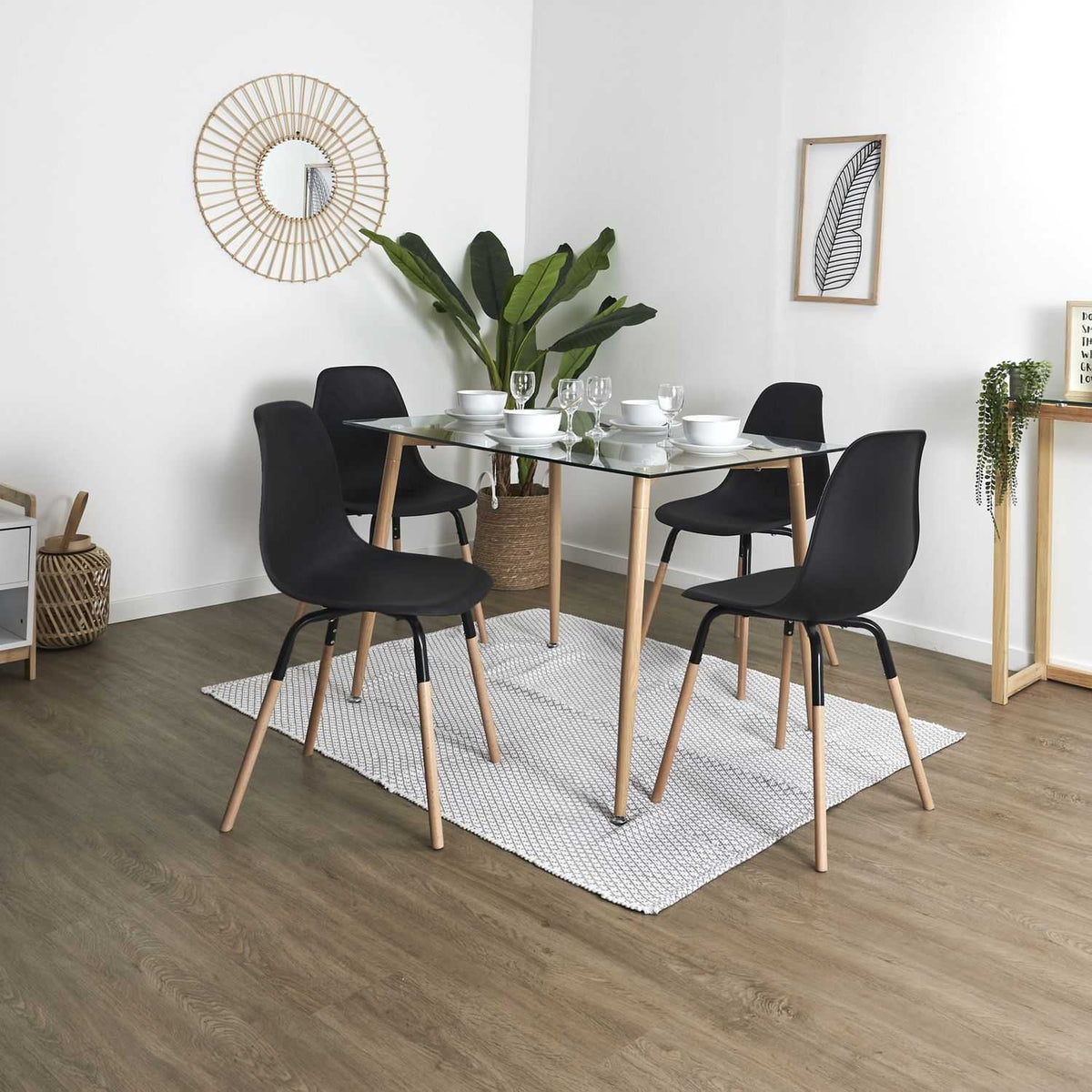 CHAISE PHENIX NOIR
