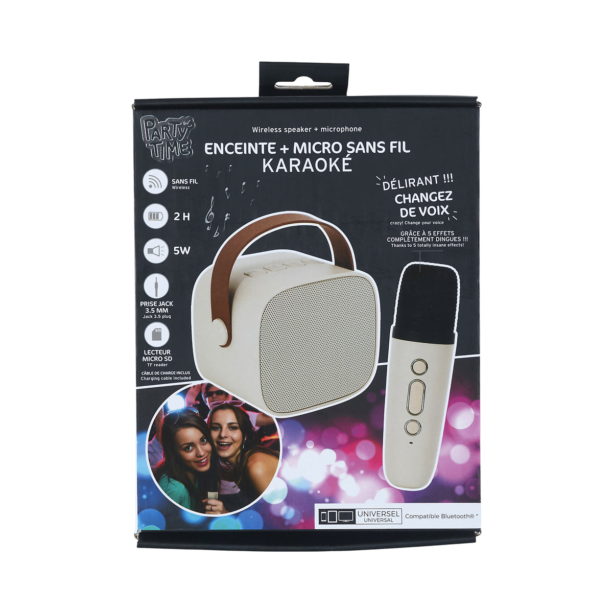 ENCEINTE ET MICRO KARAOKE DESIGN 5W