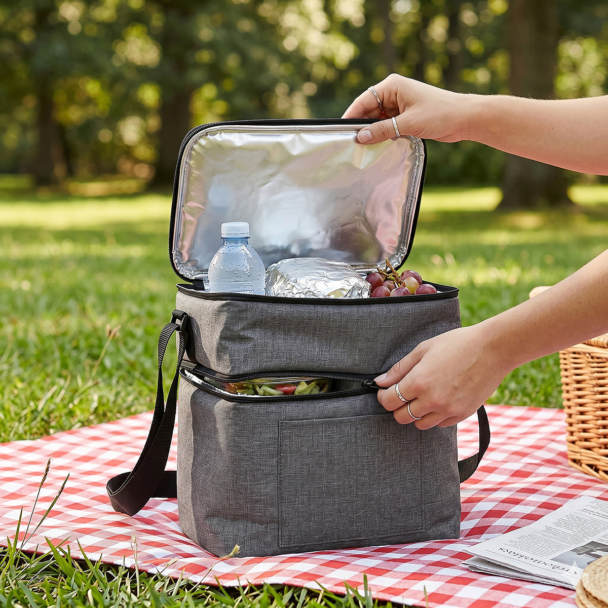 LUNCH BAG GRIS ISOTHERME 11.5L