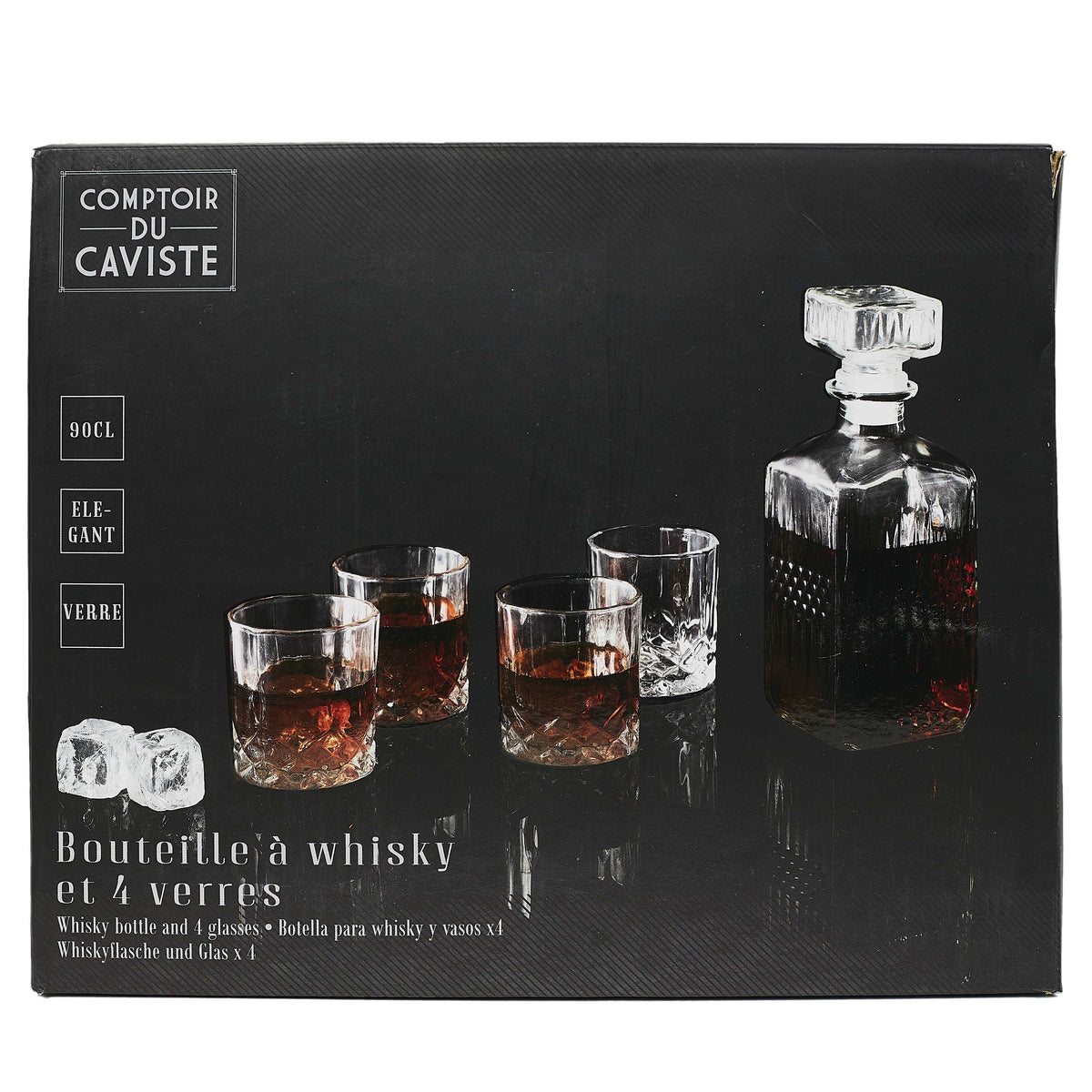 COFFRET CARAFE A WHISKY ET VERRE