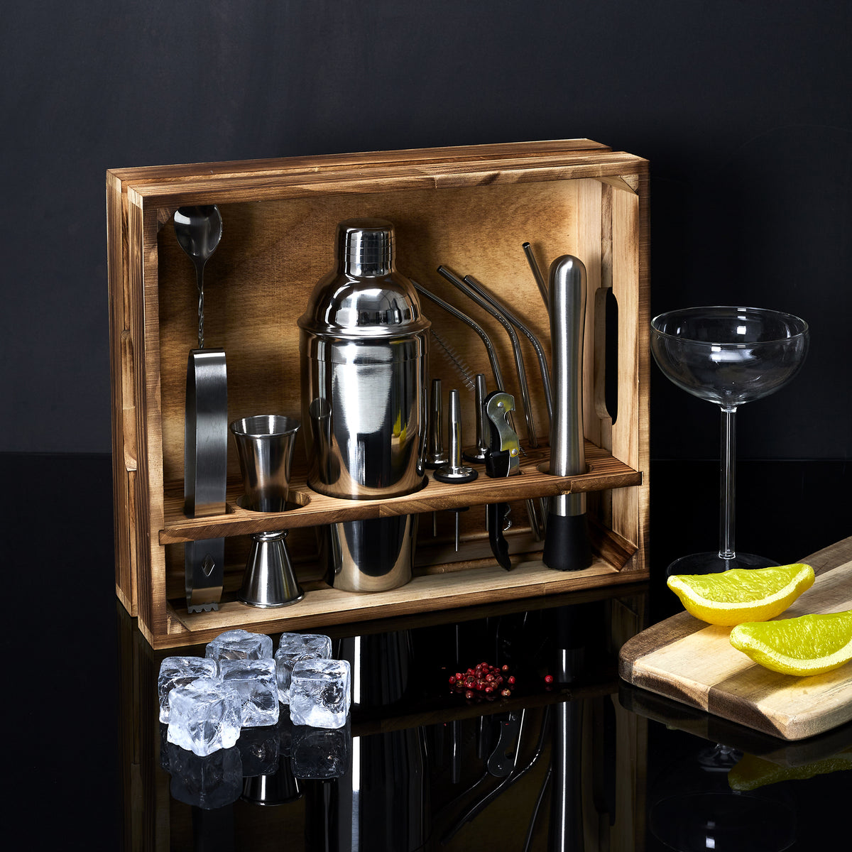 SET A COCKTAIL 16 ACCESSOIRES