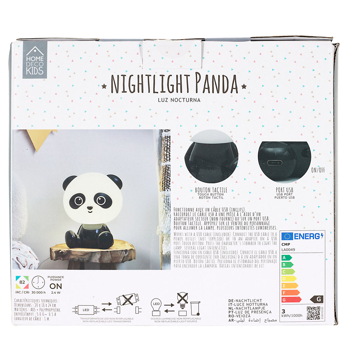 LAMPE VEILLEUSE PANDA