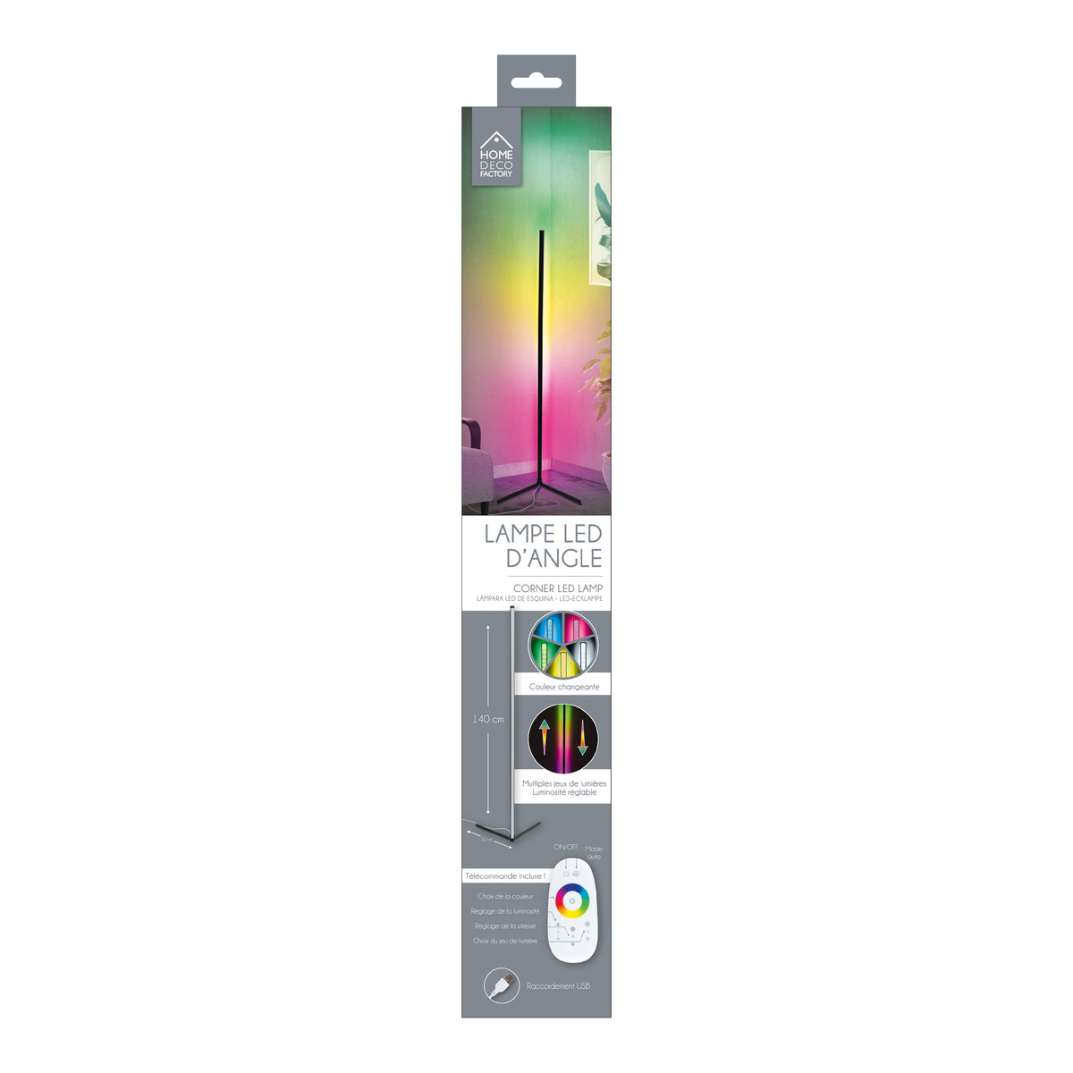 LAMPE TUBE LED ANGLE 140CM