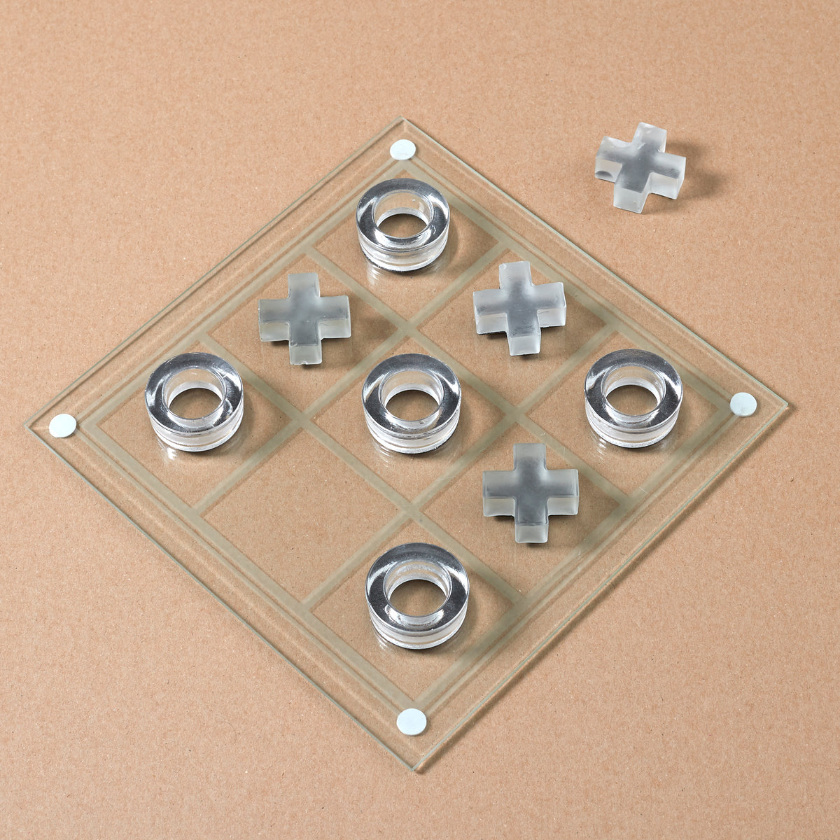 JEU DU TIC TAC TOE EN VERRE
