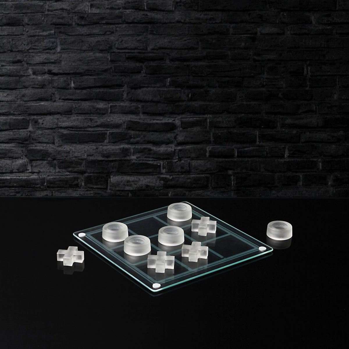 JEU DU TIC TAC TOE EN VERRE