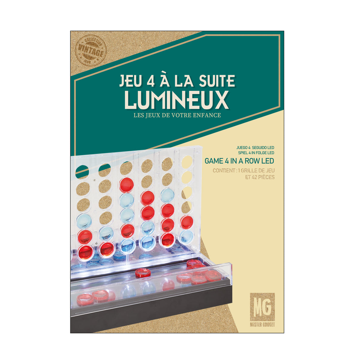 JEU DU 4 A LA SUITE TRANSPARENT LED