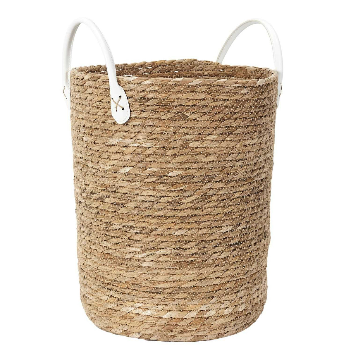 PANIER TRESSE ANSES SIMILI - LOT DE 3