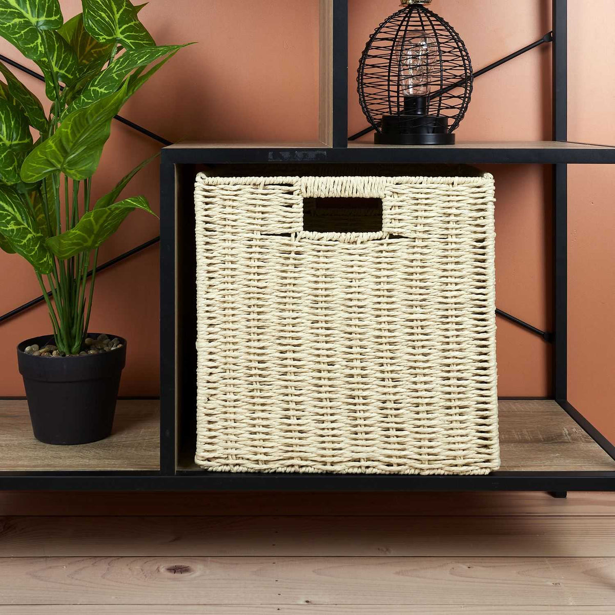 CUBE DE RANGEMENT TRESSE PLIABLE