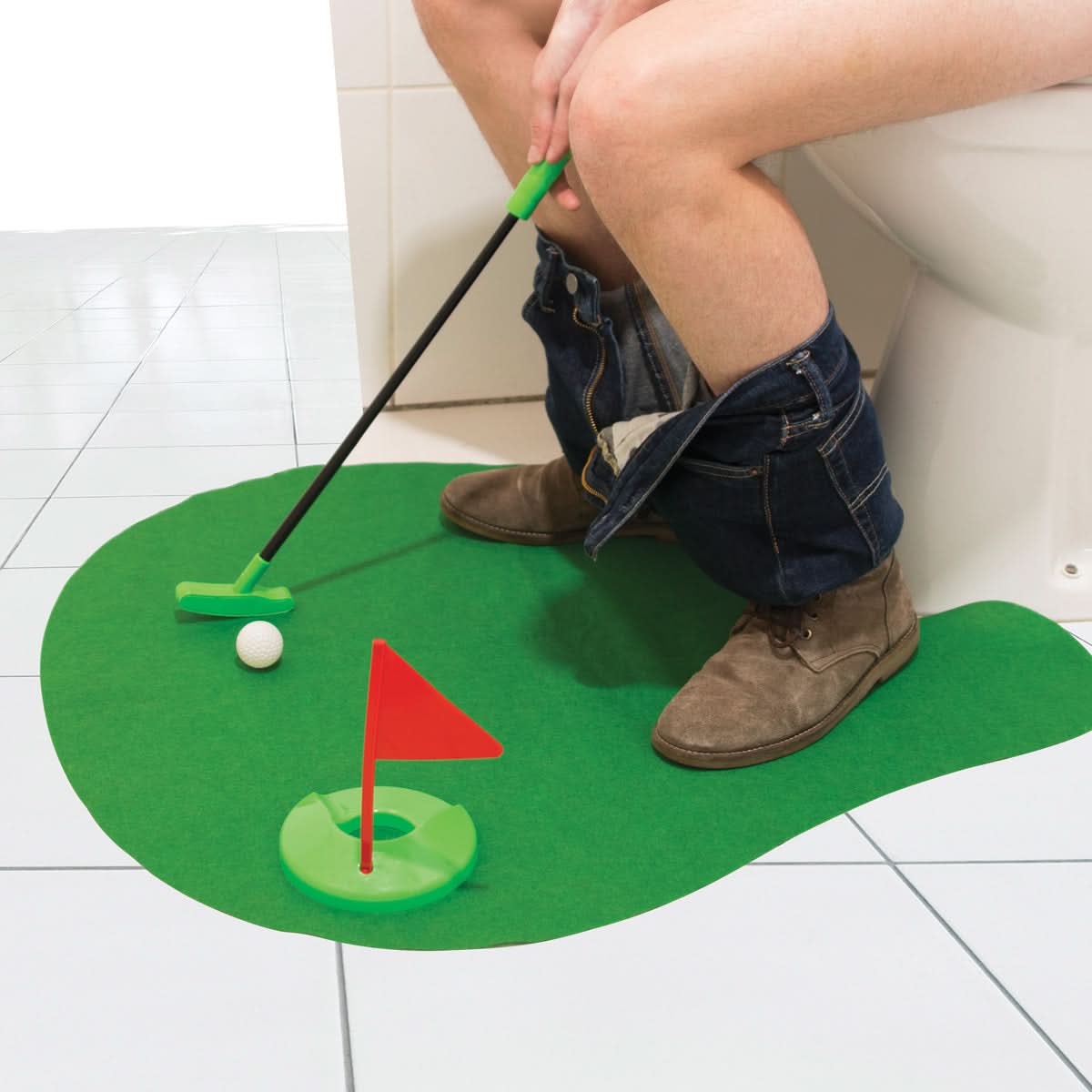 MINI JEU GOLF POUR TOILETTES