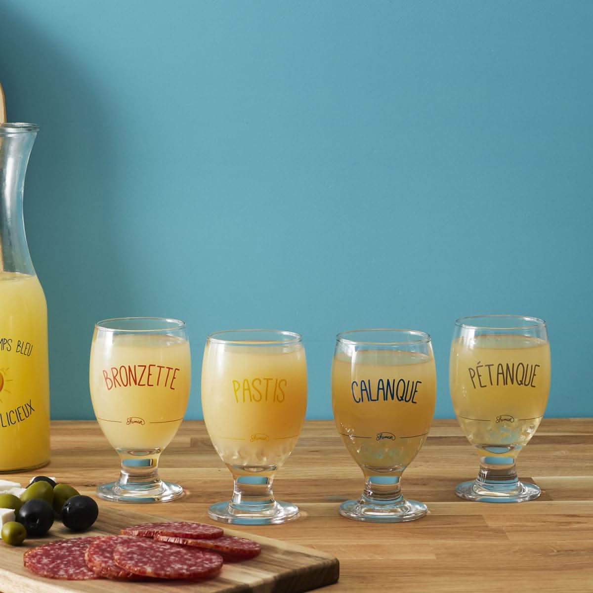 SET DE 4 VERRES A PASTIS