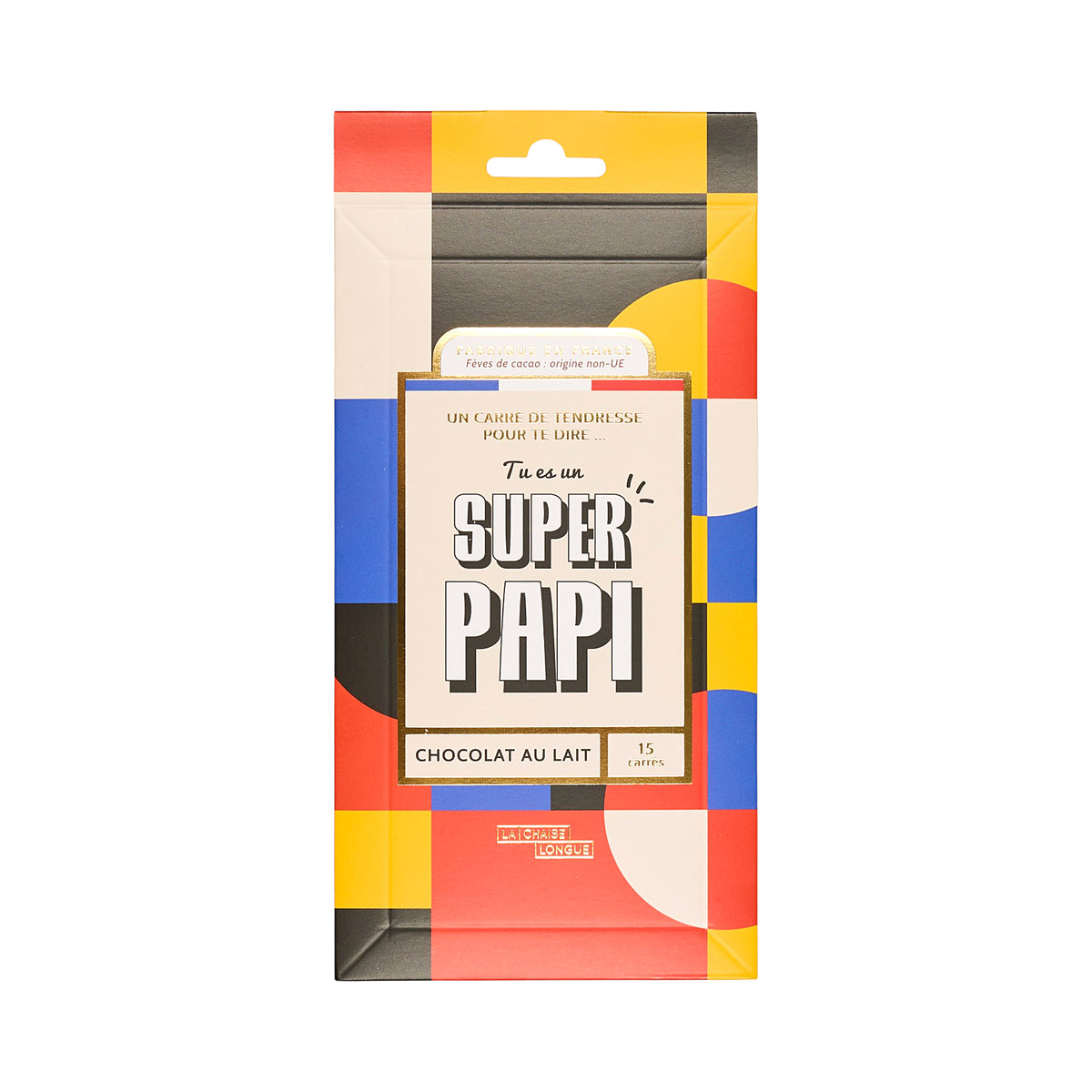 CARRES DE CHOCOLAT LAIT SUPER PAPI