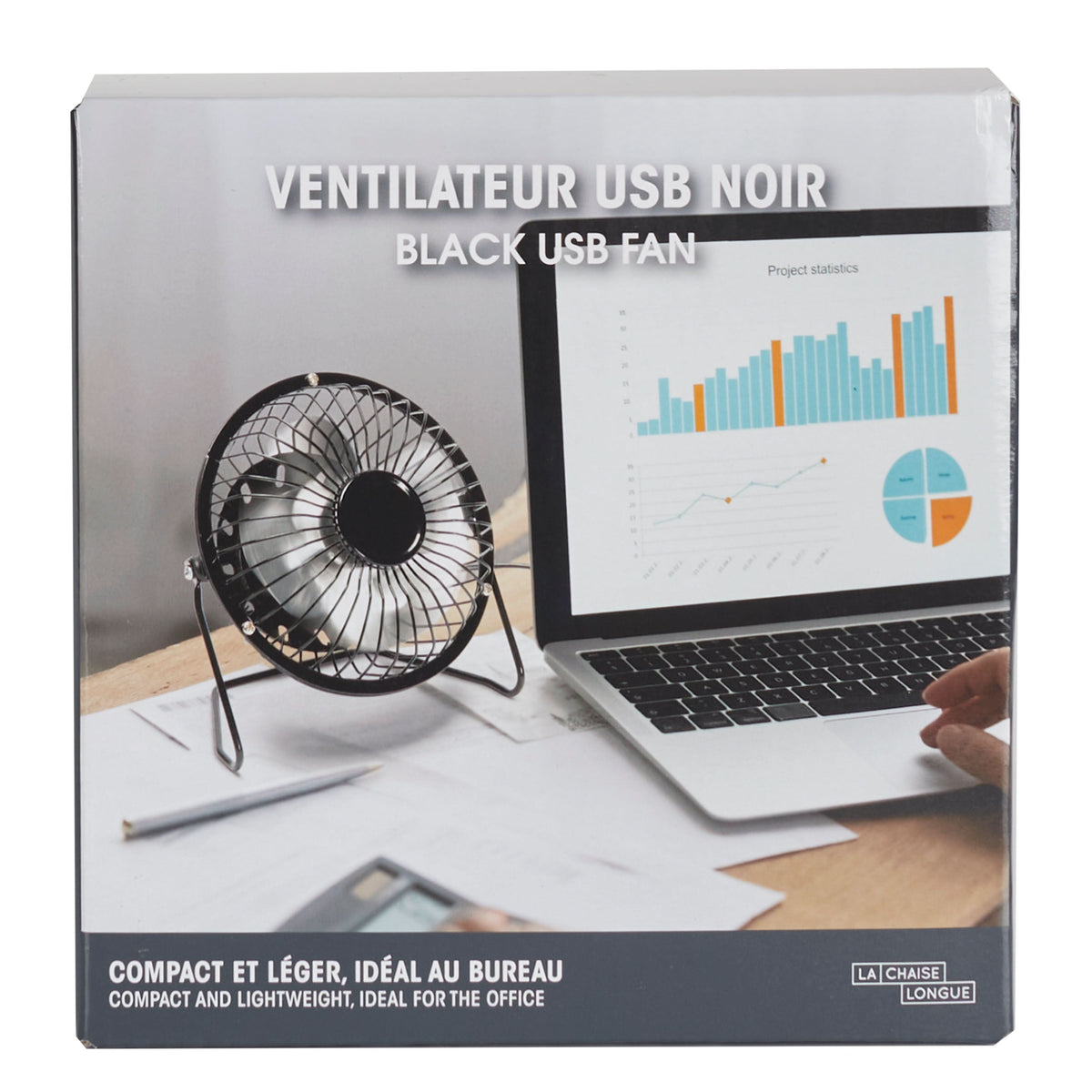 VENTILATEUR USB NOIR