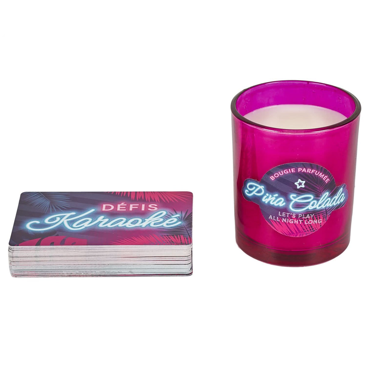 COFFRET BOUGIE PARFUMEE ET JEU DE DEFIS MUSIQUE